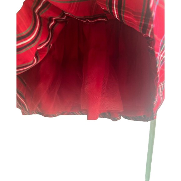 Carter's Christmas Girls 2 Piece Red Plaid Dress Festive With Undies NWT 9M - Picture 7 of 7